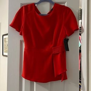 ZARA BASIC Red top Size M NWT